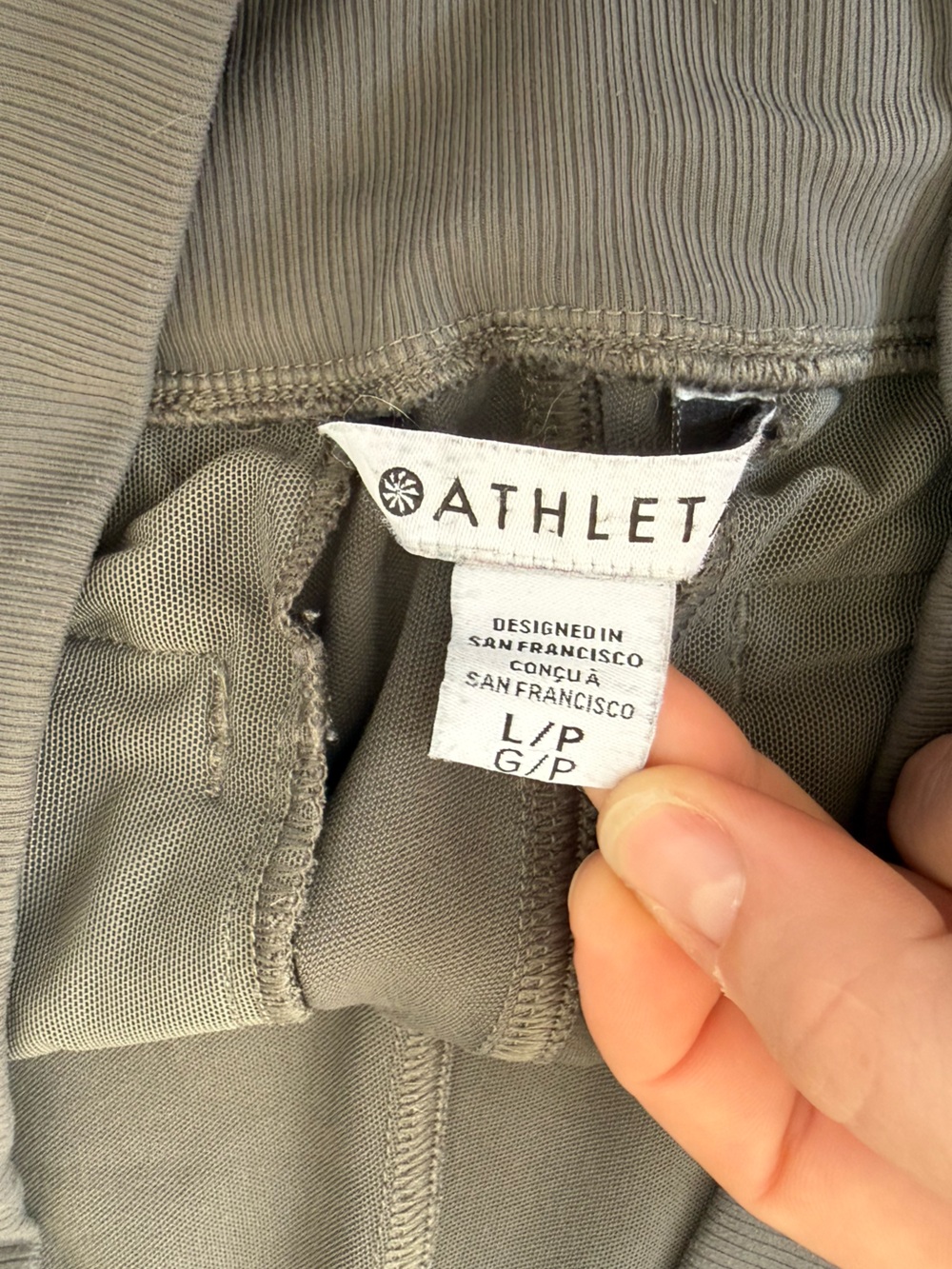 Athleta Women’s High Waist Venice Joggers in Gray Large Petite Zipper Pockets - Picture 14 of 16